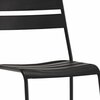 Homeroots Gray Faux Leather & Metal Dining Chair 20 x 24 x 34 in. 372193